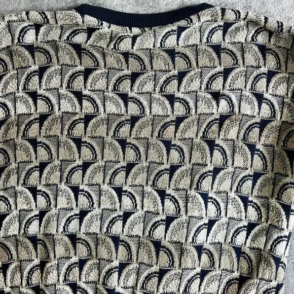 Tricots St Raphael Sweater Mens Medium Geometric Patterned Vintage Made in USA - Picture 7 of 9